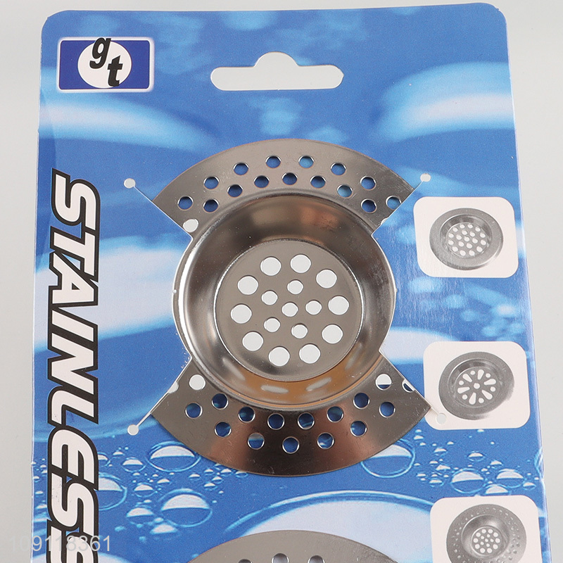Online Wholesale 2 Pieces Stainless Steel Sink Drain Strainers for Kitchen Bathroom
