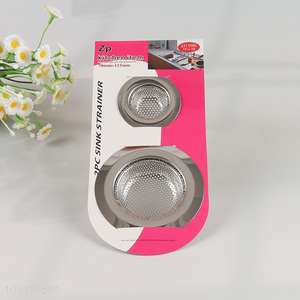 New Arrival 2 Pieces Stainless Steel Kitchen Sink Strainers for Bathroom Bathtub