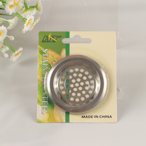 China Imports 1 Piece Rust Proof Stainless Steel Kitchen Bathroom Sink Strainer