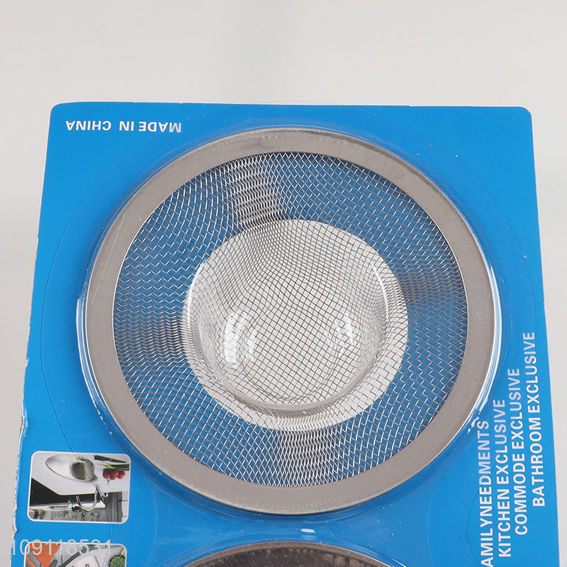 New Product 2 Pieces Multipurpose Stainless Steel Kitchen Sink Bathtub Strainers