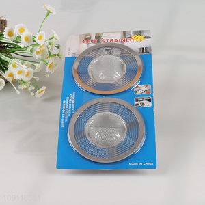 New Product 2 Pieces Multipurpose Stainless Steel Kitchen Sink Bathtub Strainers