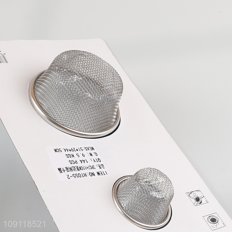 Factory Supply 2 Pieces Heavy Duty Stainless Steel Kitchen Sink Strainer Baskets