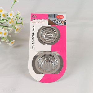Hot Selling 2 Pieces Stainless Steel Sink Drainer Sink Strainers for Kitchen
