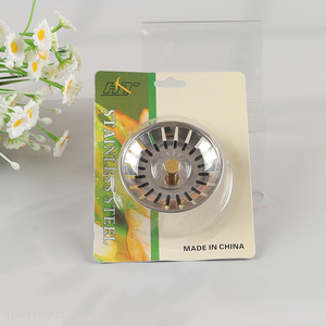 Online Wholesale 1 Piece Sink Straine Durable Stainless Steel Kitchen Sink Strainer