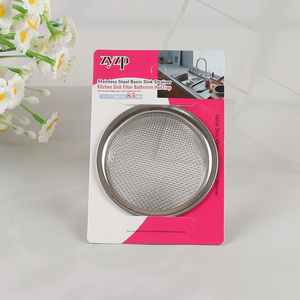 China Imports 1 Piece Kitchen Sink Strainer Custom Stainless Steel Sink Strainer