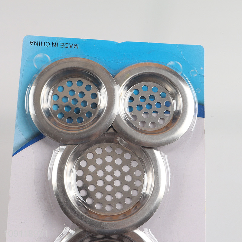 New Product 4 Pieces Durable Rust Proof Stainless Steel Kitchen Sink Strainers