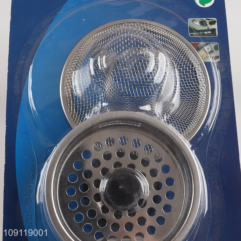 Factory Price 3 Pieces Sink Stainers Heavy Duty Stainless Steel Sink Strainers