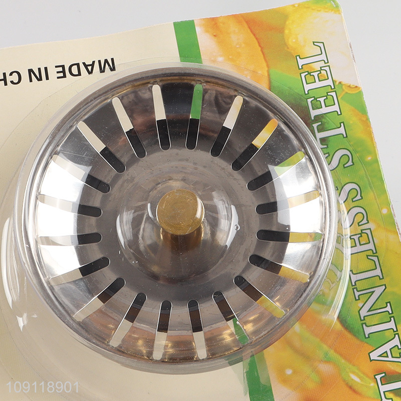 Online Wholesale 1 Piece Sink Straine Durable Stainless Steel Kitchen Sink Strainer