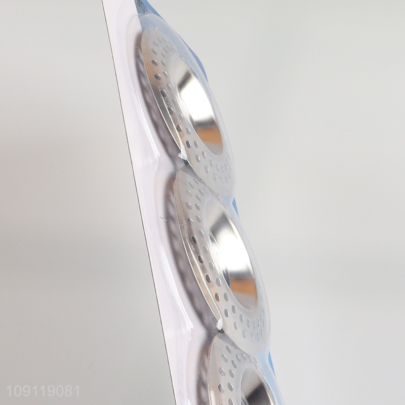 Online Wholesale 3 Pieces Easy to Clean Stainless Steel Kitchen Sink Drain Strainers