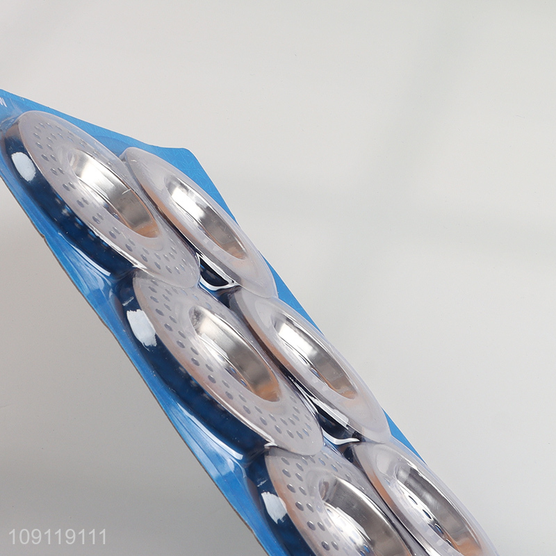 Hot Selling 6 Pieces Durable Rust Proof Stainless Steel Kitchen Sink Strainers