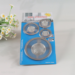 Good Quality 4 Pieces Stainless Steel Sink Drain Strainers for Kitchen Bathroom