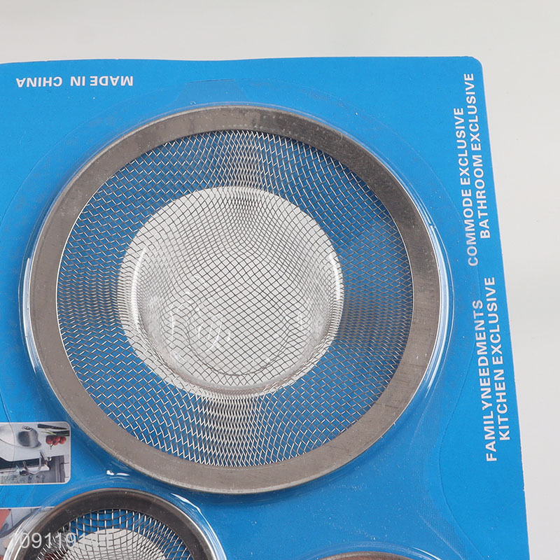 Good Quality 4 Pieces Stainless Steel Sink Drain Strainers for Kitchen Bathroom
