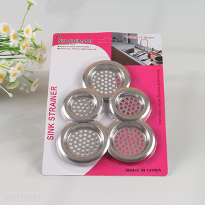 New Product 5 Pieces Sink Strainers Durable Stainless Steel Kitchen Sink Strainers
