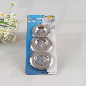 High Quality 3 Pieces Stainless Steel Kitchen Sink Strainers for Bathroom Bathtub