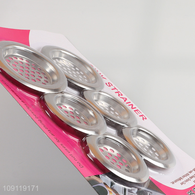 Online Wholesale 6 Pieces Heavy Duty Stainless Steel Kitchen Sink Strainer Baskets