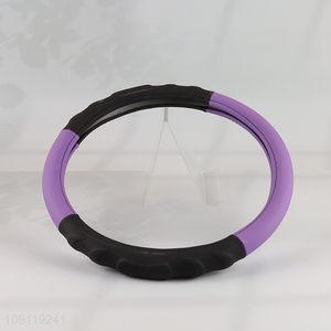 Hot Selling Anti-Slip PVC Leather Steering Wheel Cover Car Interior Accessories