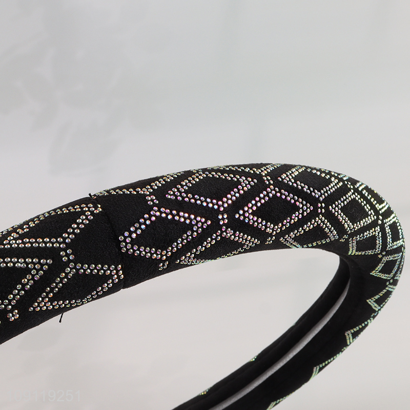 New Arrival Pleuche Steering Wheel Cover Durable Car Steering Wheel Cover