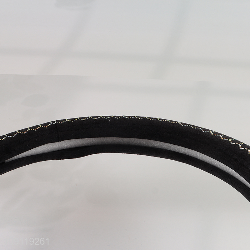 Good Quality Universal 15 Inch Anti-Slip Pleuche Car Steering Wheel Cover