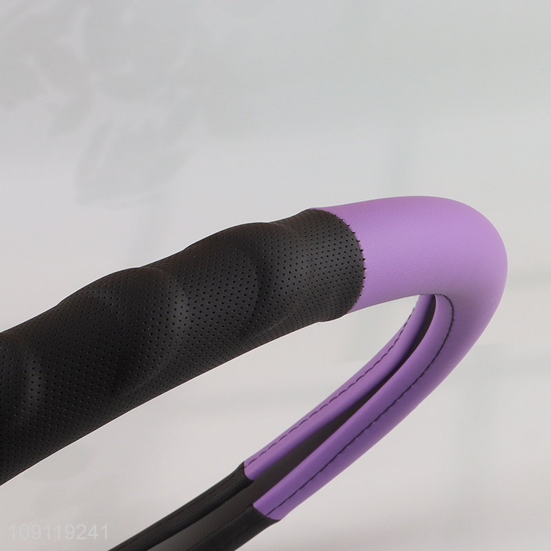 Hot Selling Anti-Slip PVC Leather Steering Wheel Cover Car Interior Accessories