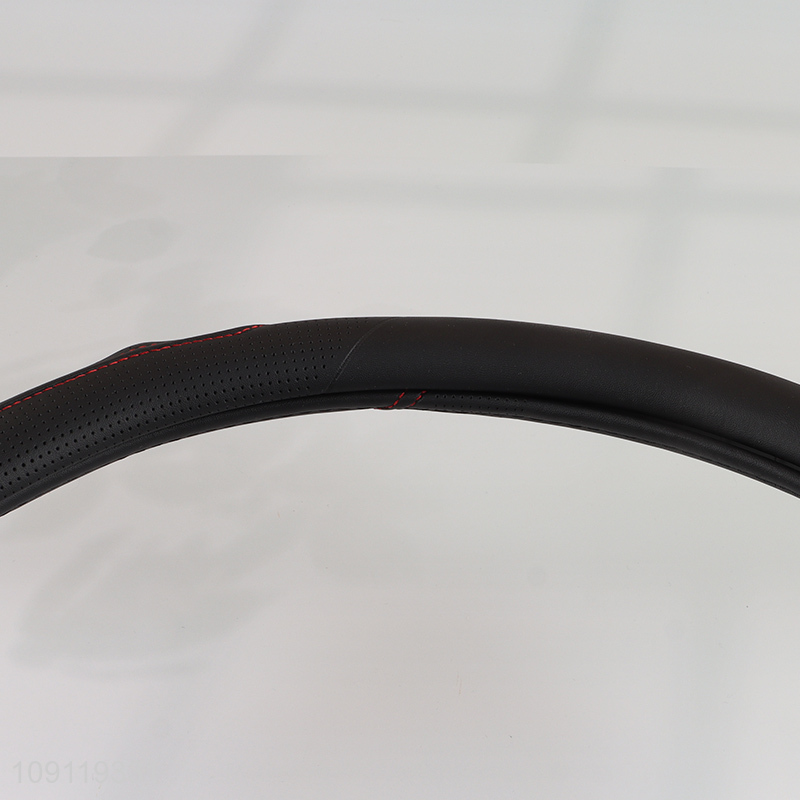 Hot Selling PVC Leather Steering Wheel Cover Durable Car Steering Wheel Cover
