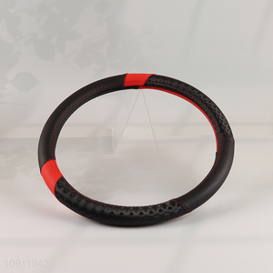 Hot Selling 15 Inch Durable Anti-Slip PVC Leather Car Steering Wheel Cover