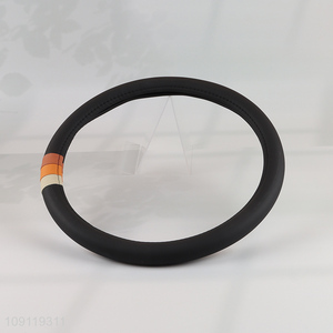 Factory Supply Universal Non-Slip Nappa Leather <em>Car</em> <em>Steering</em> <em>Wheel</em> <em>Cover</em>