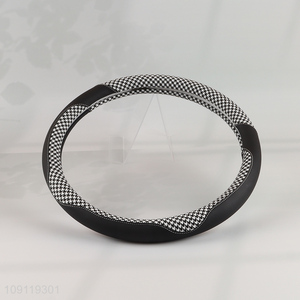 China Imports Nappa Leather Anti-Slip Steering Wheel Cover for Most Cars