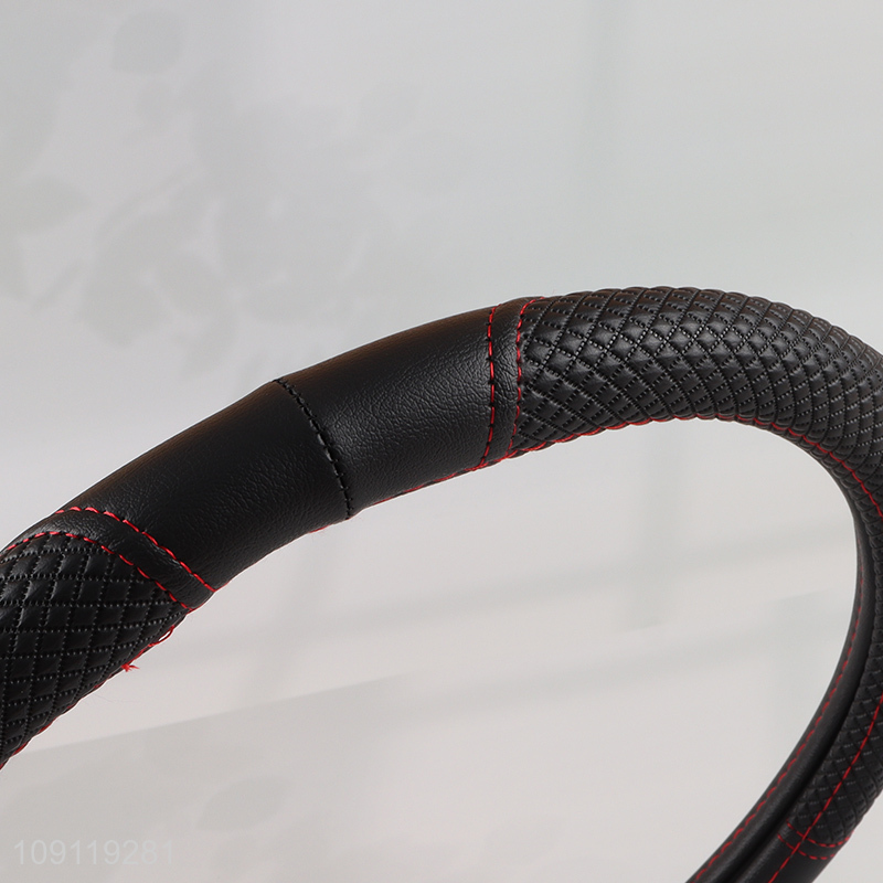 Factory Price Foamed Leather  Car Steering Wheel Protector Car Interior Accessories