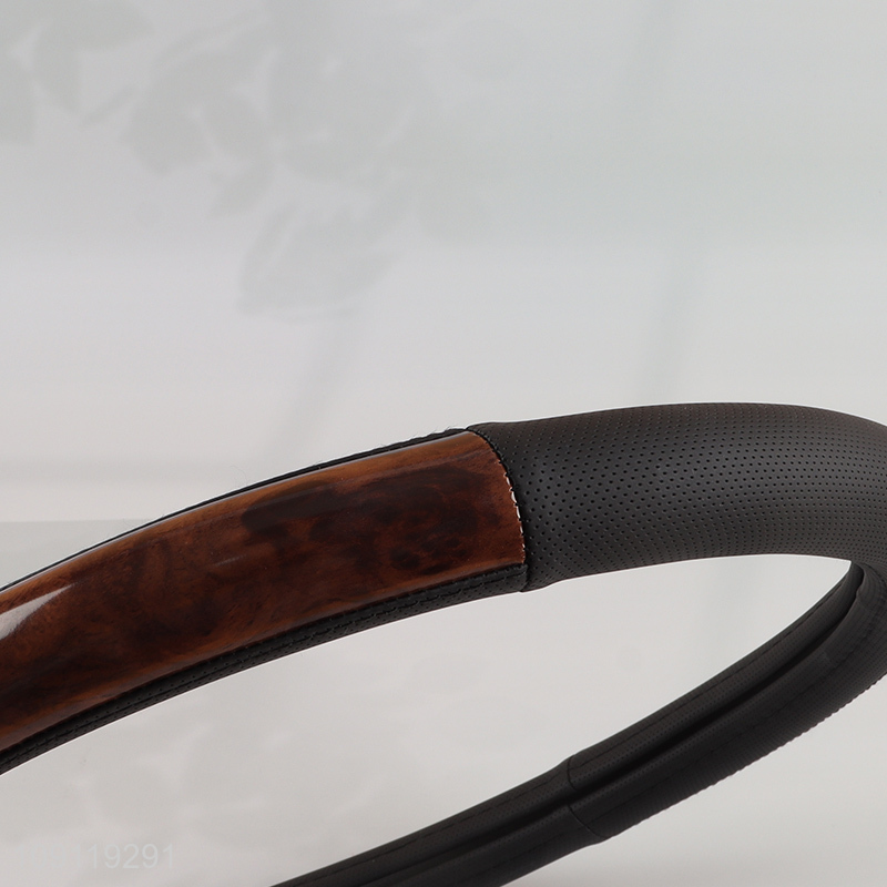 High Quality PVC Leather Car Steering Wheel Cover Anti-Slip Steering Wheel Cover