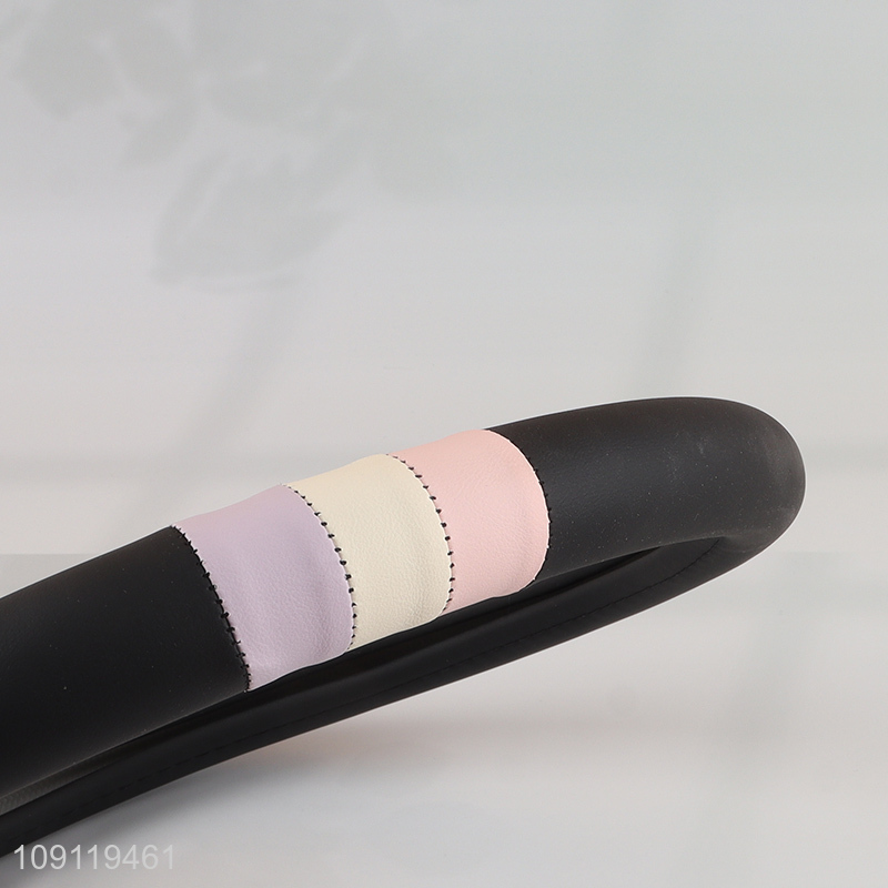 Factory Price Anti-Slip Steering Wheel Cover Nappa Leather Steering Wheel Cover