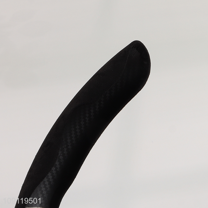 Wholesale 2PCS Faux Suede Steering Wheel Cover Anti-Slip Steering Wheel Cover