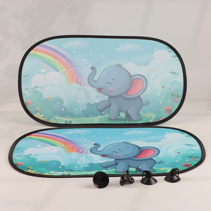 Factory Supply 2 Pack Mesh Car Sun Shades Universal Car Window Shades