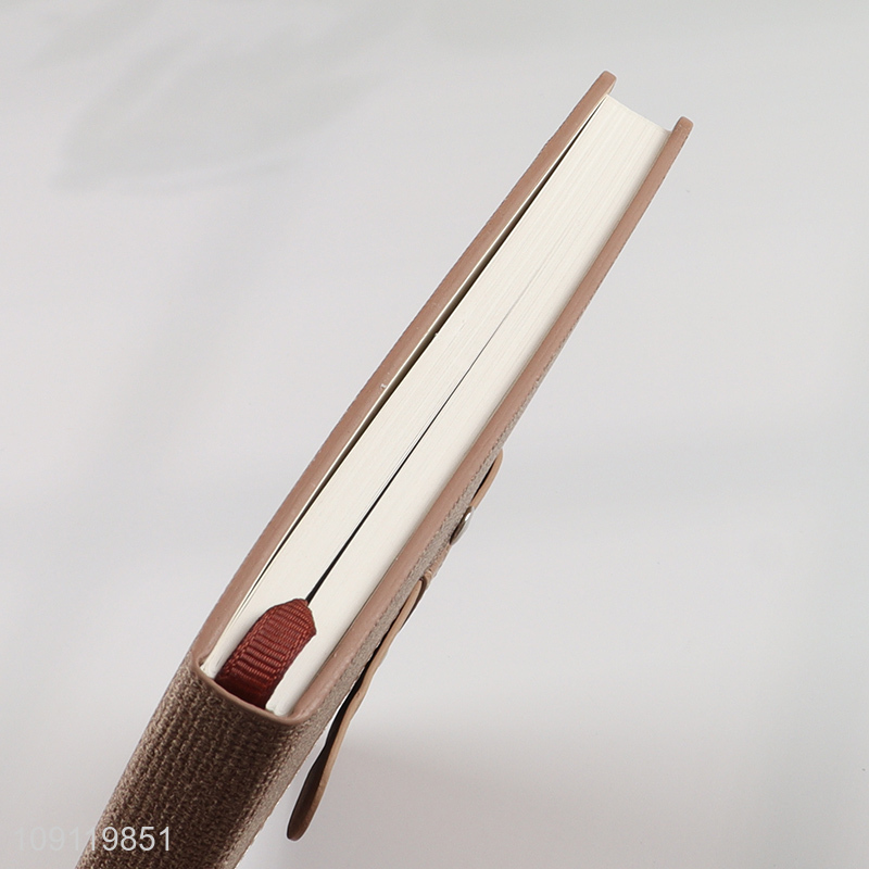 New Arrival A5 Notebook PU Leather Lined Notebook for Office School