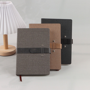 New Arrival A5 Notebook PU Leather Lined Notebook for Office School