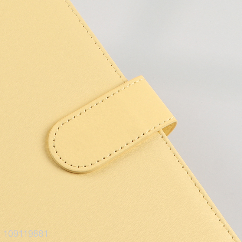 Factory Supply A5 Notebook Macaron PU Leather Lined Journal Notebook