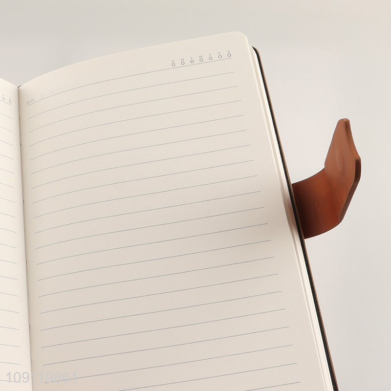 Good Quality A5 Notebook PU Leather Hardover Notebook for Home Office