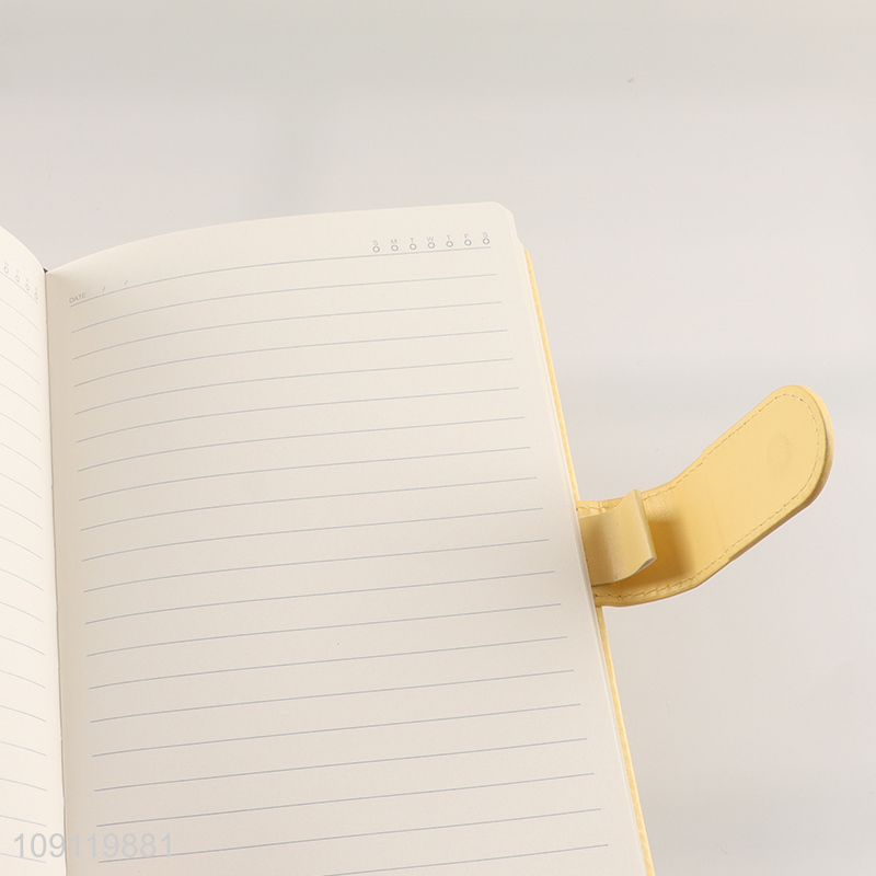 Factory Supply A5 Notebook Macaron PU Leather Lined Journal Notebook