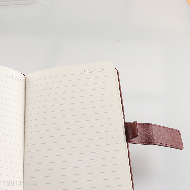 Hot Selling A5 Notebook PU Leather Cover Journal Notebook for Business