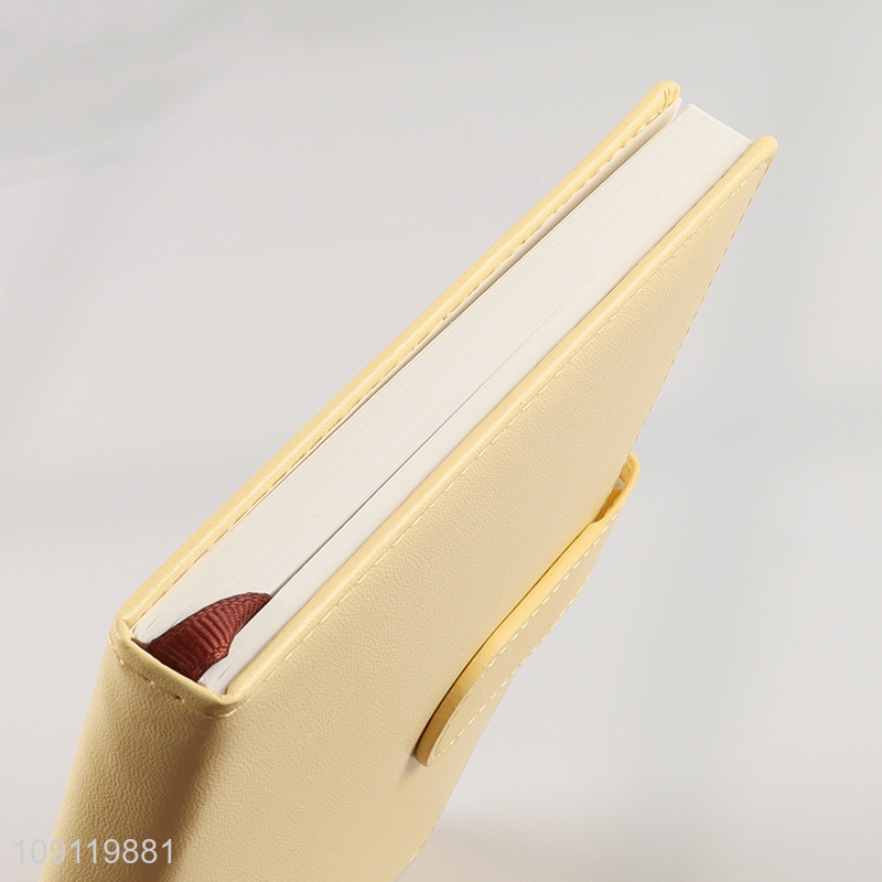 Factory Supply A5 Notebook Macaron PU Leather Lined Journal Notebook