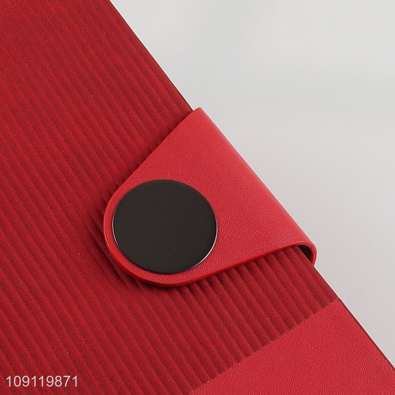 China Imports A5 Notebook Custom Logo PU Leather Lined Journal Notebook