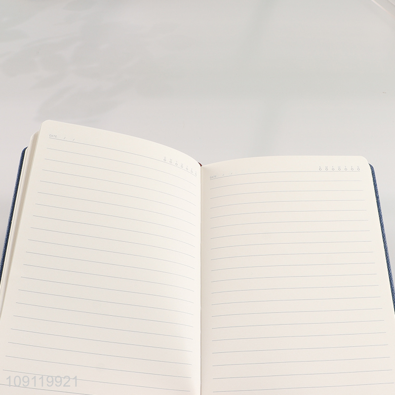 High Quality A5 Notebook PU Leather Lined Notebook for Office School