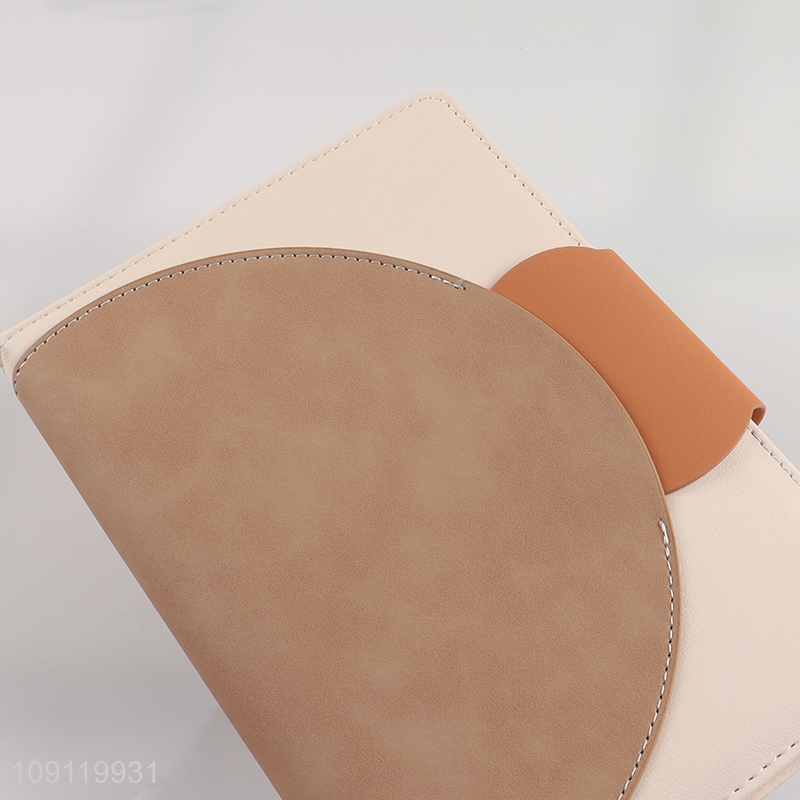 Hot Selling A5 Notebook PU Leather Hardover Notebook for Home Office