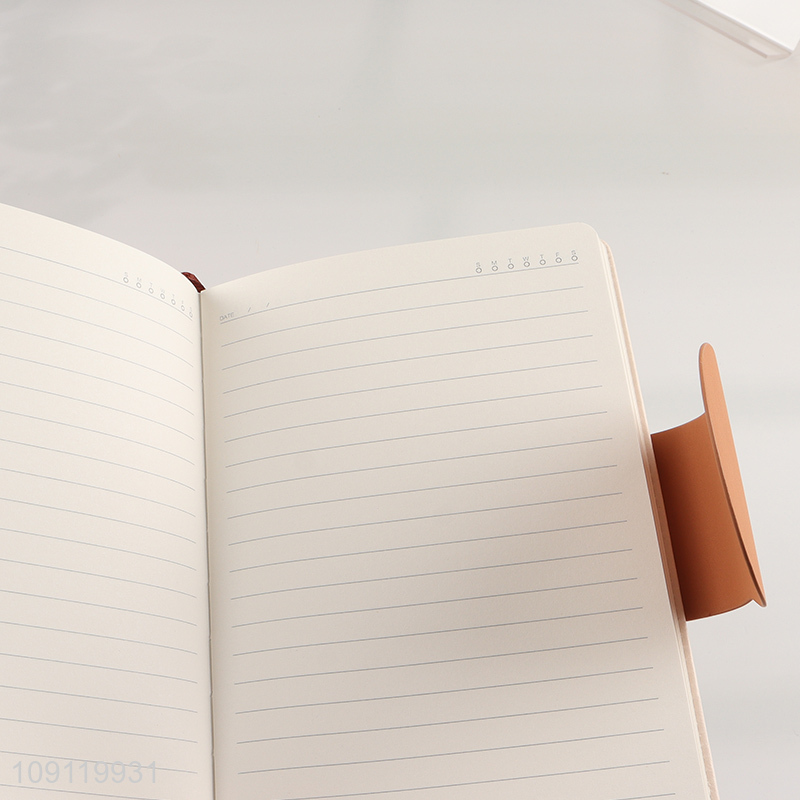 Hot Selling A5 Notebook PU Leather Hardover Notebook for Home Office