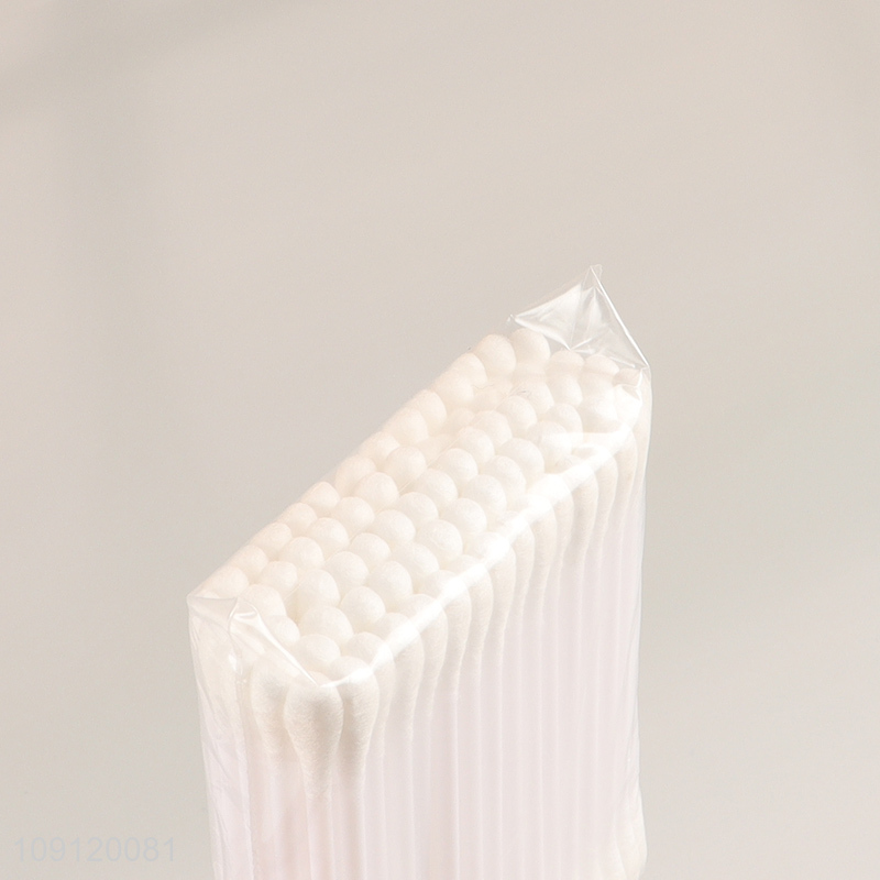 China Product 80 Pieces Natural Cotton Swabs for Makeup & Personal Care