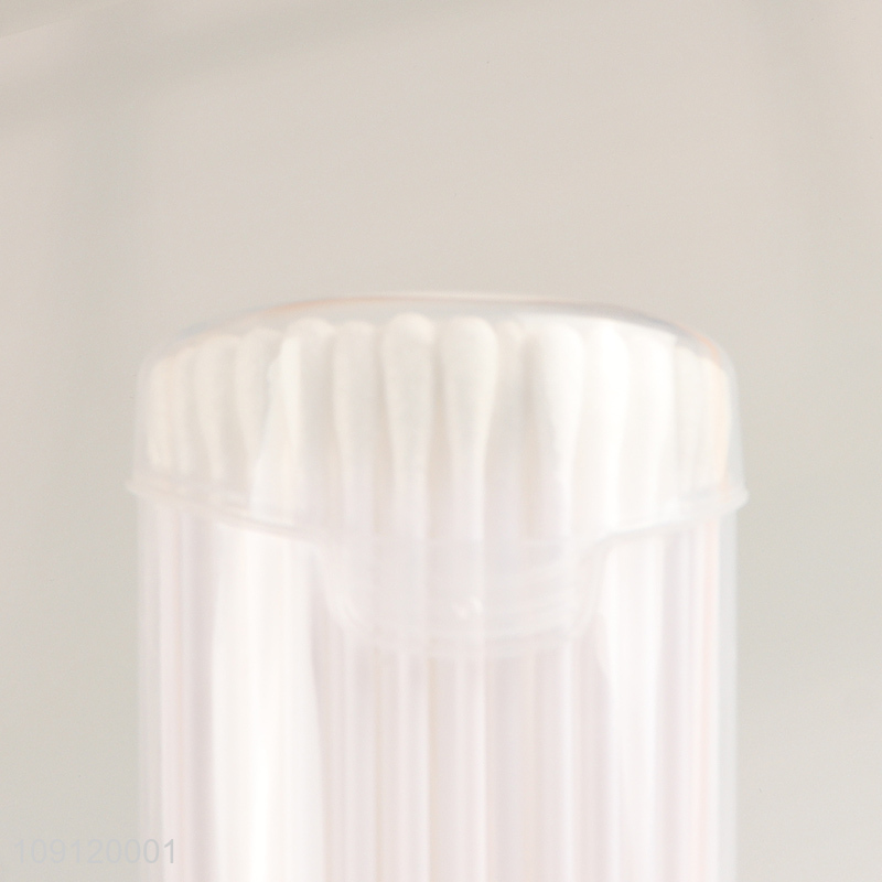 New Product 100 Pieces Natural Cotton Swabs for Makeup & Personal Care