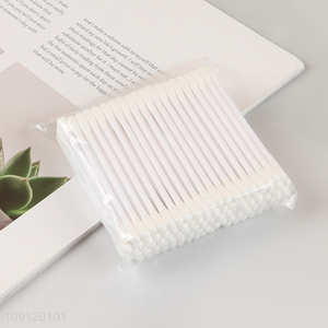China Imports 100 Pieces Natural Cotton Swabs for Personal & Beauty Care