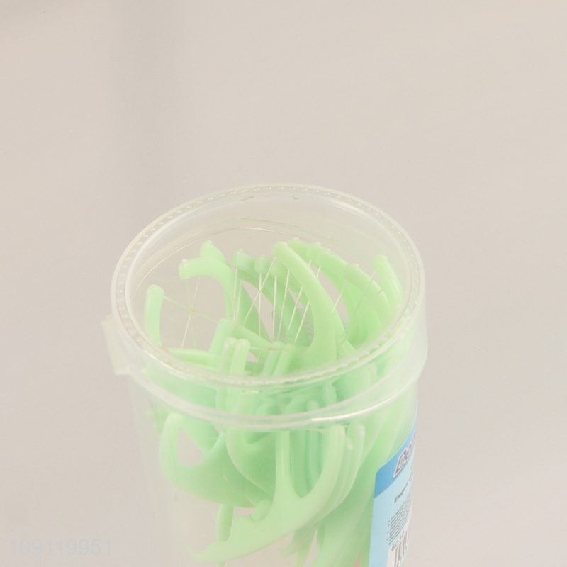 Online Wholesale 30 Pieces Disposable Non-Shred Dental Floss Picks for Adults