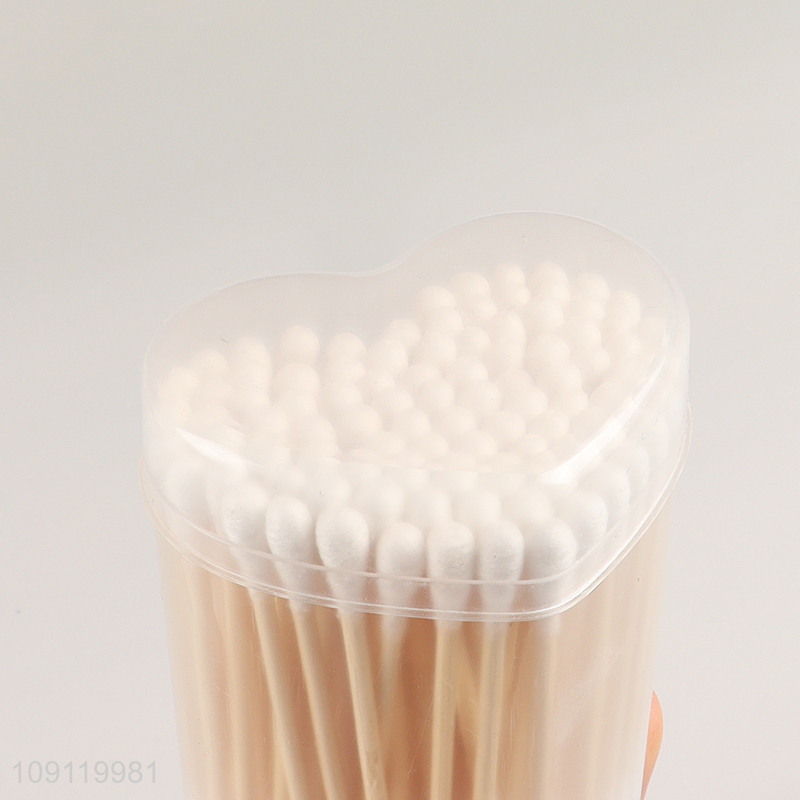 New Arrival Cotton Swabs 100 Pieces Double Tipped Organic Cotton Swabs