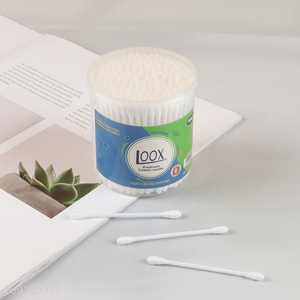 China Imports 200 Pieces Double-Ended Cotton Swabs with Plastic Sticks