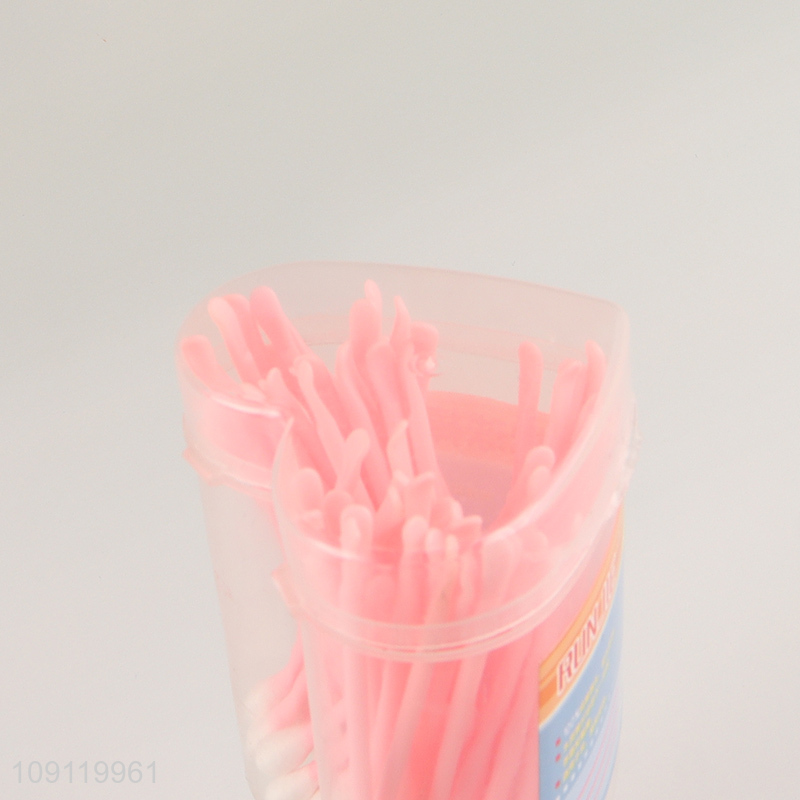Hot Selling Cotton Swabs 70 Pieces Plastic Stick Cotton Buds for Ears
